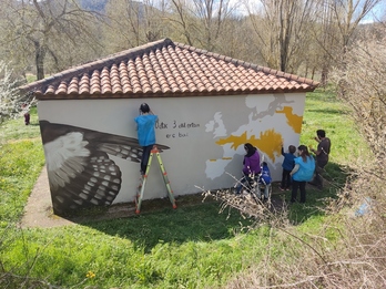 Fotografía de uno de los nuevos murales participativos.