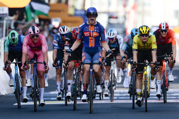 Van Huden ha sido el más rápido en el sprint de Lecce.
