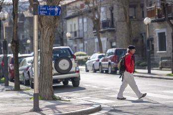 Calle José Lejarreta, en Judimendi.