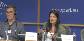 Olatz Iglesias en el Parlamento Europeo
