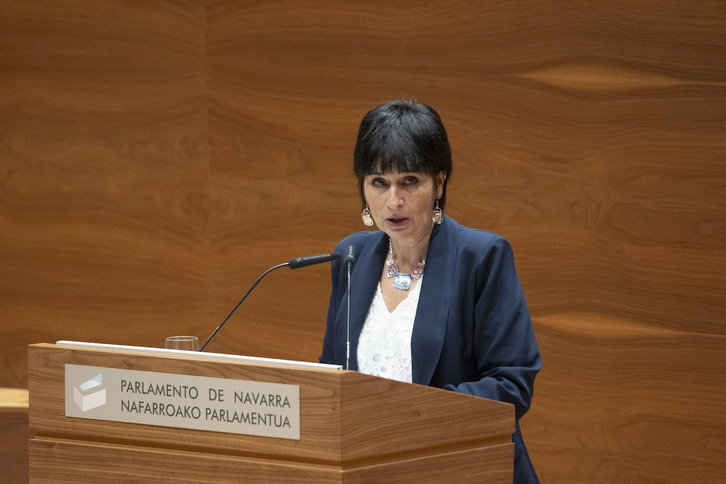 Laura Aznal, portavoz de EH Bildu en el Parlamento navarro.